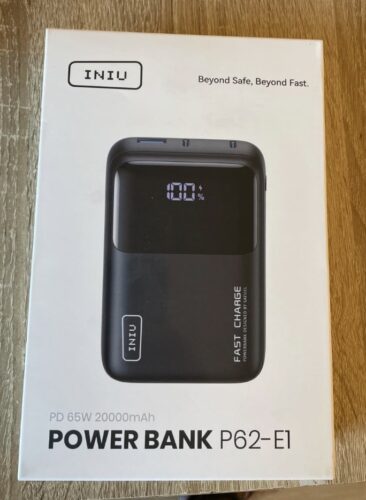 INIU Batterie Externe 25000mAh 100W Power Bank MacBook Steam Deck iPhone Samsung photo review