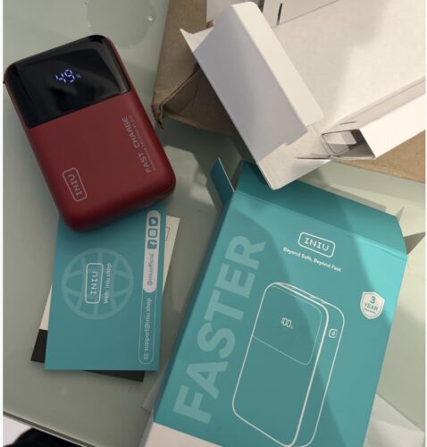 INIU Batterie Externe 25000mAh 100W Power Bank MacBook Steam Deck iPhone Samsung photo review