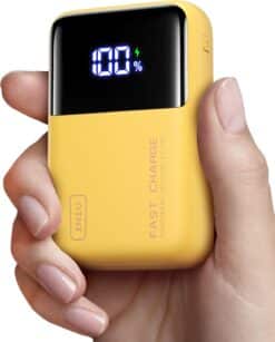 INIU Batterie Externe 25000mAh 100W Power Bank Jaune Format Mini - MacBook iPhone Samsung